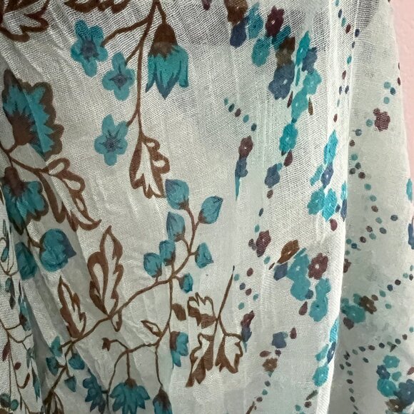 Womens Floral & Animal Print Scarf - Picture 3 of 5